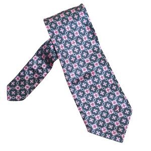 Knots for Hope  Silk Pink Floral Tie Komen for the Cure Breast Cancer Awareness
